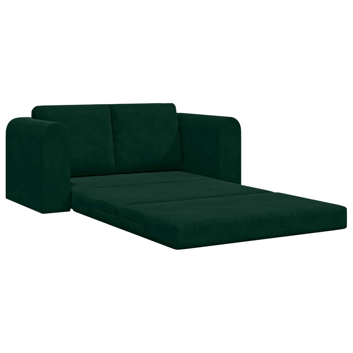 vidaXL Κρεβάτι καναπές Σκούρο Πράσινο 148 x 71 x 83 εκ. Βελούδο