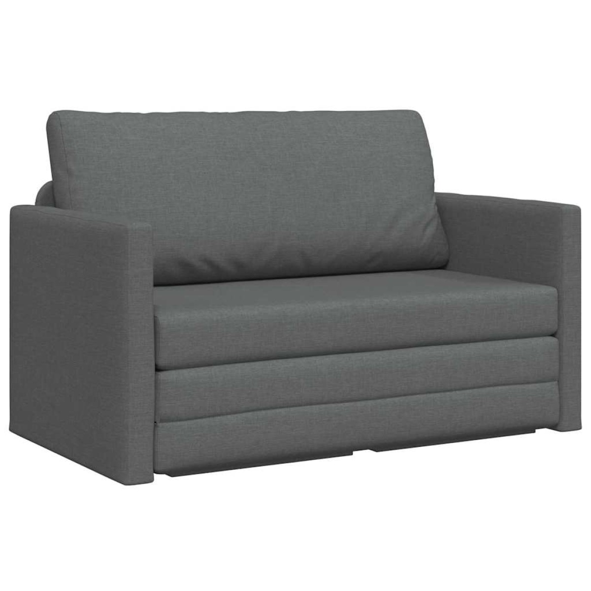 vidaXL Κρεβάτι καναπές Σκούρο Γκρι 124 x 71 x 78 εκ ύφασμα