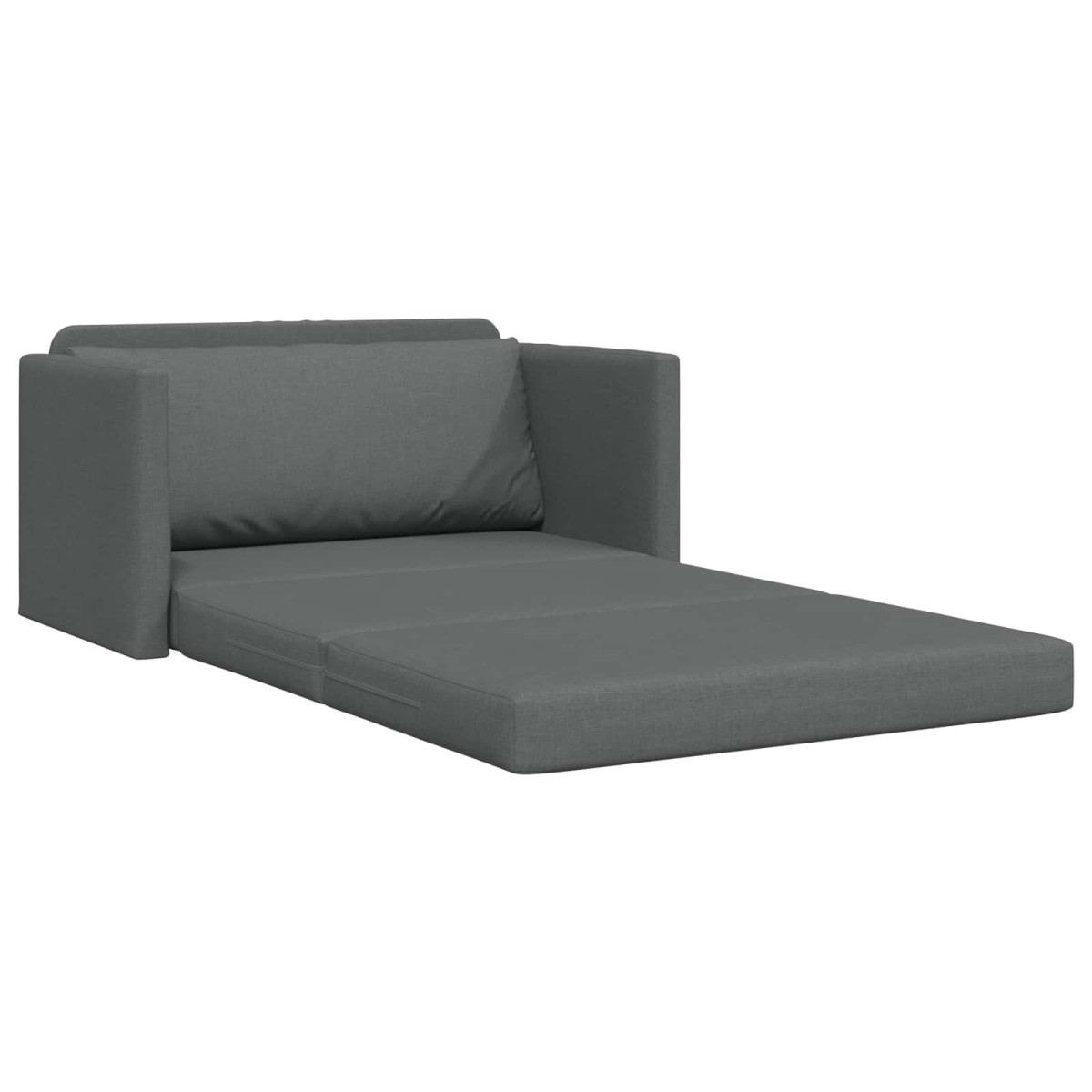 vidaXL Κρεβάτι καναπές Σκούρο Γκρι 124 x 71 x 78 εκ ύφασμα