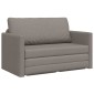 vidaXL Κρεβάτι καναπές Taupe 124 x 71 x 78 εκ ύφασμα