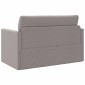 vidaXL Κρεβάτι καναπές Taupe 124 x 71 x 78 εκ ύφασμα
