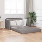 vidaXL Κρεβάτι καναπές Taupe 124 x 71 x 78 εκ ύφασμα