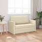 vidaXL Κρεβάτι καναπές Κρεμ 124 x 71 x 78 εκ ύφασμα