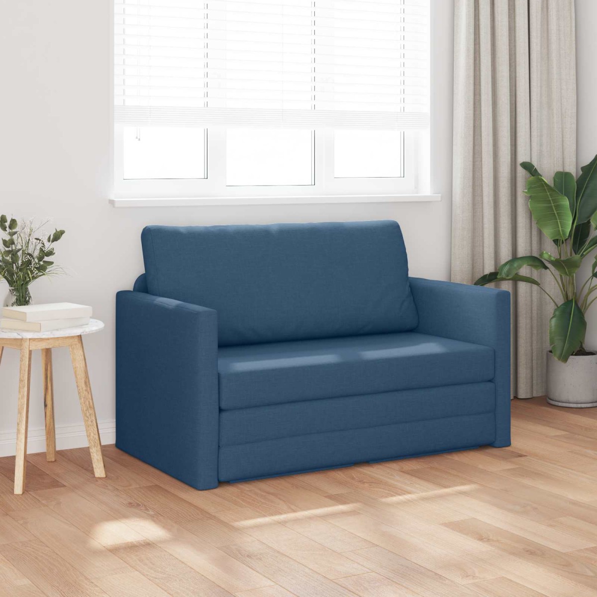 vidaXL Κρεβάτι καναπές Μπλε 124 x 71 x 78 εκ ύφασμα