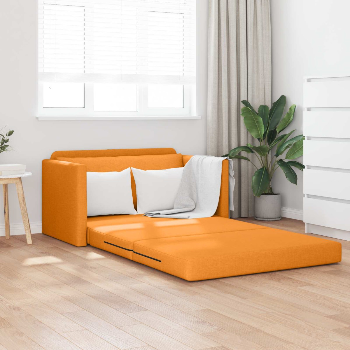 vidaXL Κρεβάτι καναπές Σκούρο κίτρινο 124 x 71 x 78 εκ ύφασμα