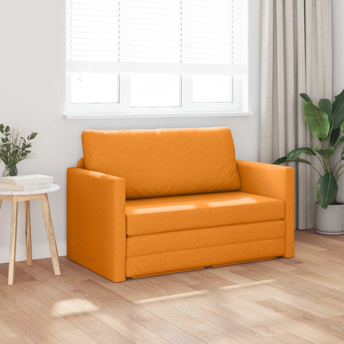 vidaXL Κρεβάτι καναπές Σκούρο κίτρινο 124 x 71 x 78 εκ ύφασμα