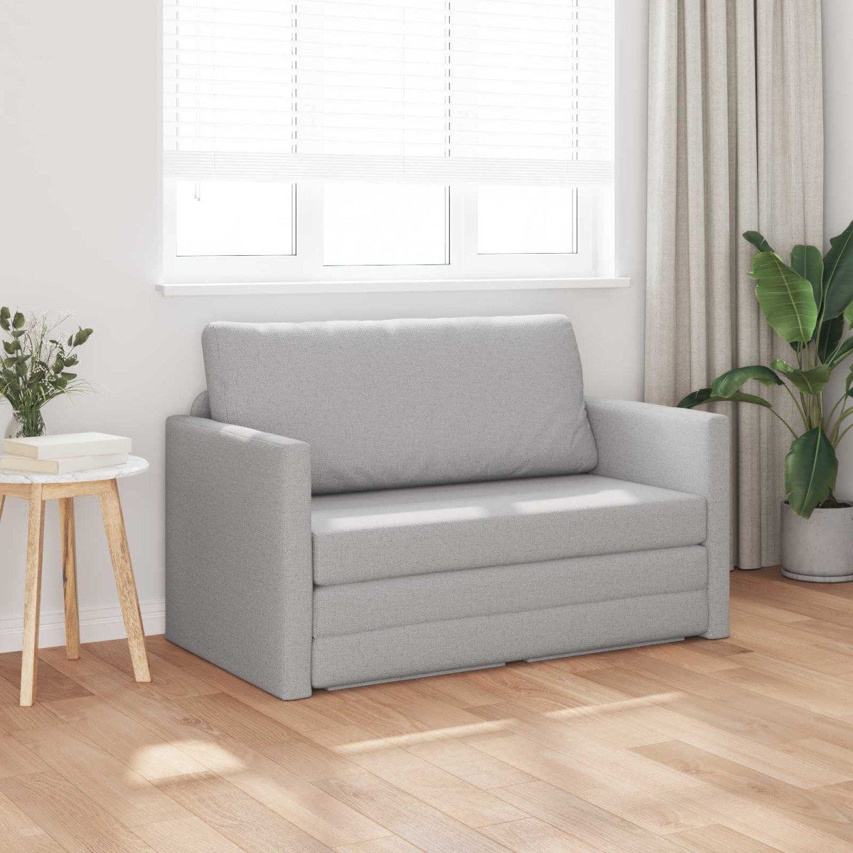 vidaXL Κρεβάτι καναπές Σκίουρος Γκρί 124 x 71 x 78 εκ ύφασμα