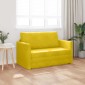 vidaXL Κρεβάτι καναπές Κίτρινο ηλίανθου 124 x 71 x 78 εκ Βελούδο