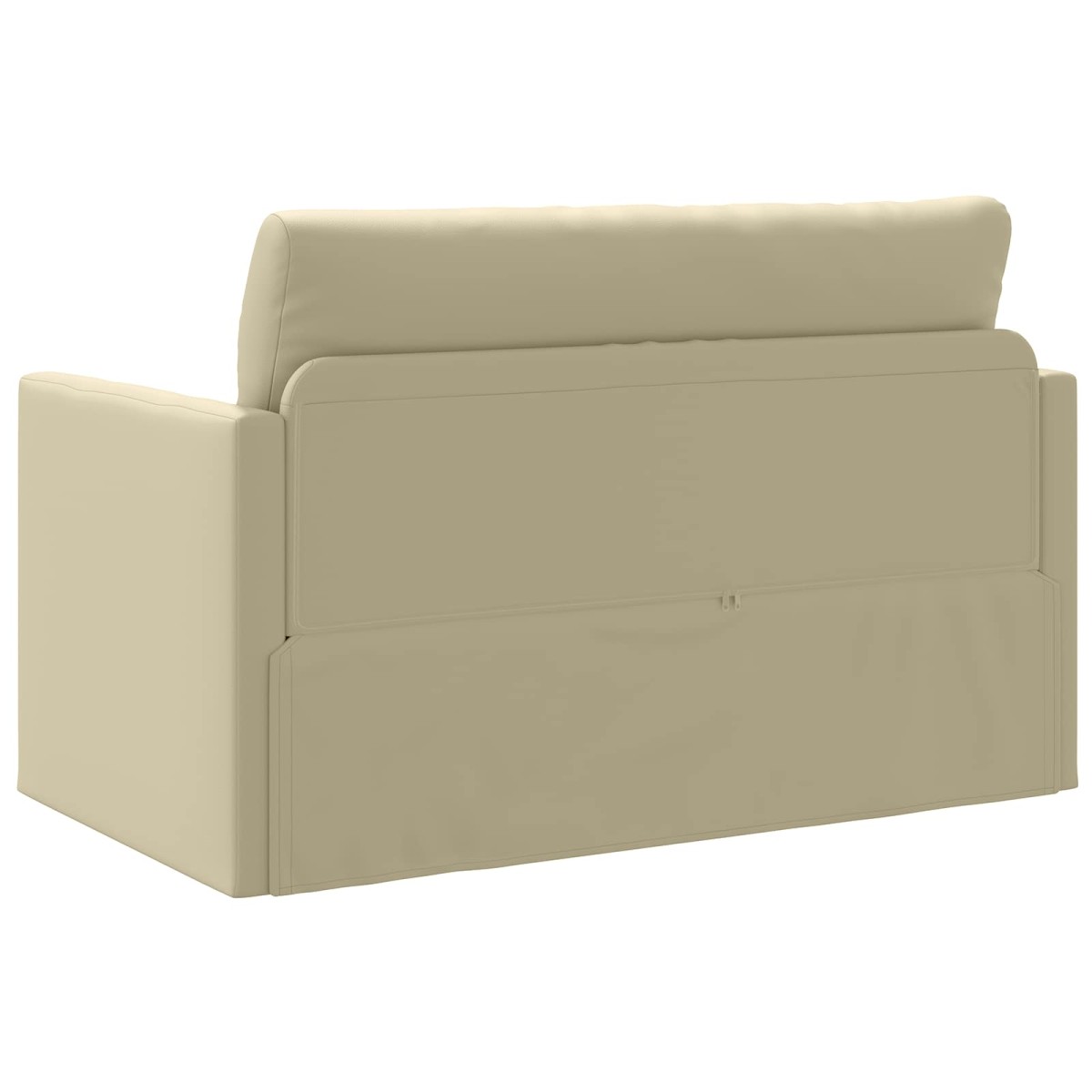 vidaXL Κρεβάτι καναπές Κρεμ 124 x 71 x 78 εκ Δερματίνη