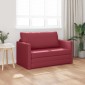 vidaXL Κρεβάτι καναπές Κόκκινο 124 x 71 x 78 εκ Δερματίνη