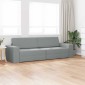vidaXL Κρεβάτι καναπές Ανοιχτό γκρι 245 x 78 x 77 εκ. ύφασμα