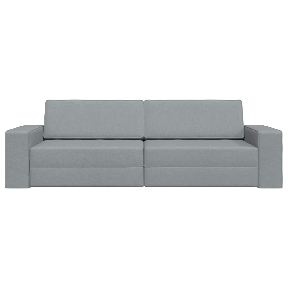 vidaXL Κρεβάτι καναπές Ανοιχτό γκρι 245 x 78 x 77 εκ. ύφασμα