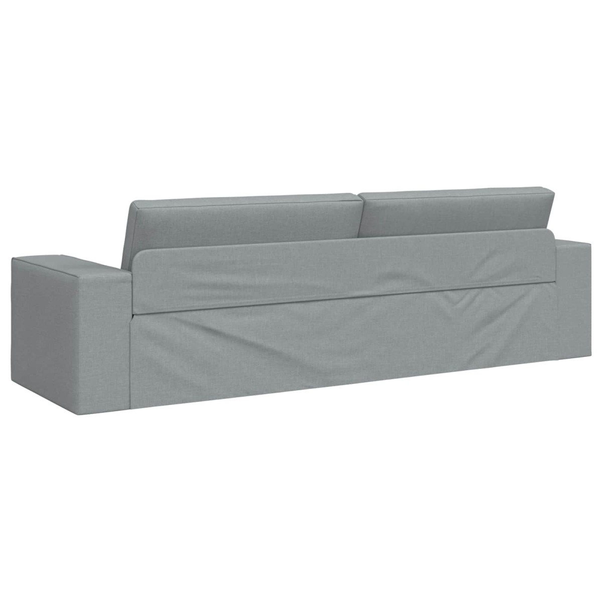 vidaXL Κρεβάτι καναπές Ανοιχτό γκρι 245 x 78 x 77 εκ. ύφασμα
