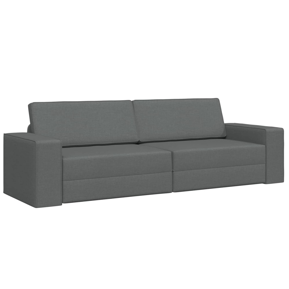 vidaXL Κρεβάτι καναπές Σκούρο Γκρι 245 x 78 x 77 εκ. ύφασμα