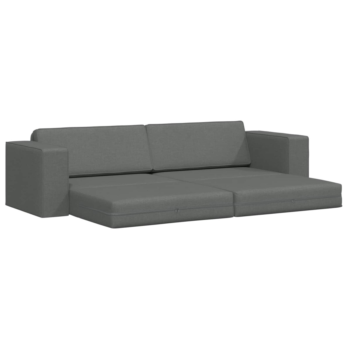 vidaXL Κρεβάτι καναπές Σκούρο Γκρι 245 x 78 x 77 εκ. ύφασμα