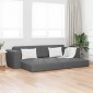 vidaXL Κρεβάτι καναπές Σκούρο Γκρι 245 x 78 x 77 εκ. ύφασμα