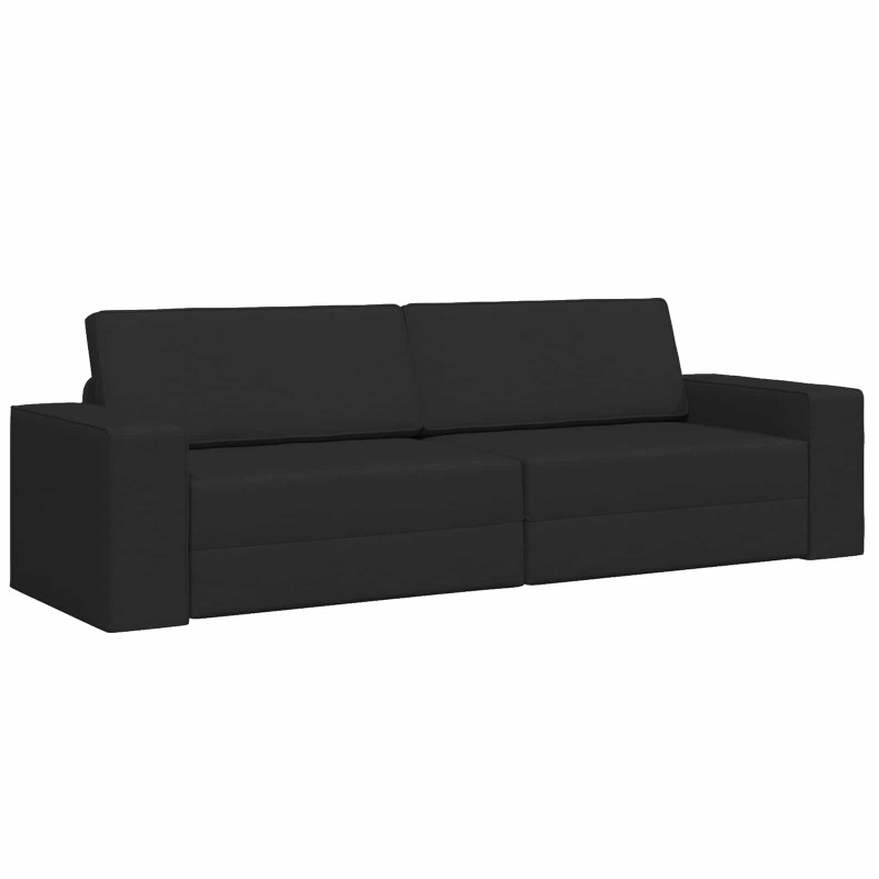 vidaXL Κρεβάτι καναπές Μαύρο 245 x 78 x 77 εκ. ύφασμα