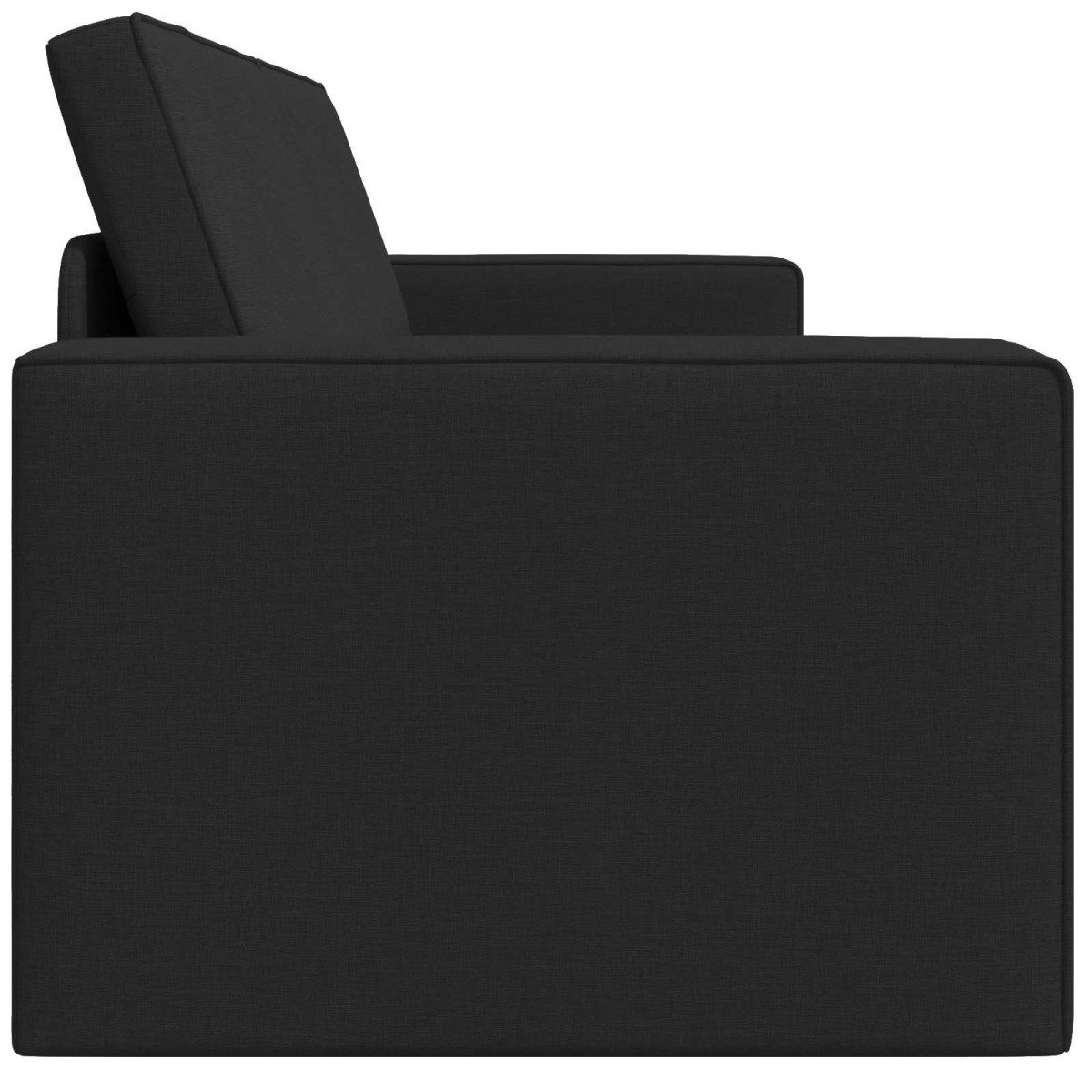 vidaXL Κρεβάτι καναπές Μαύρο 245 x 78 x 77 εκ. ύφασμα