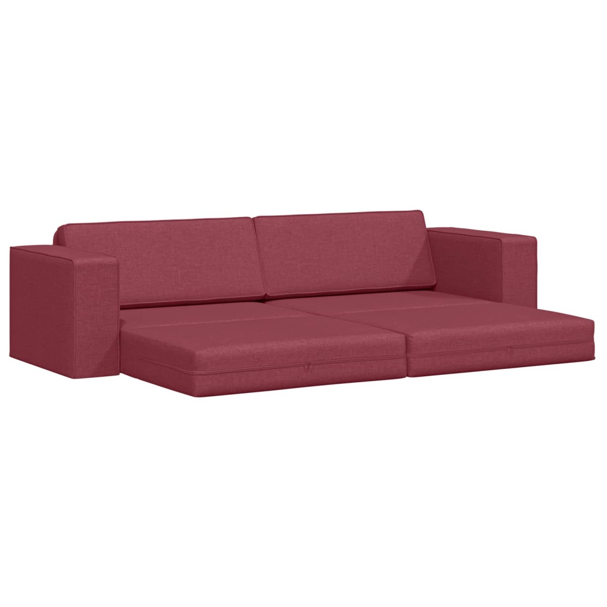vidaXL Κρεβάτι καναπές Κόκκινο 245 x 78 x 77 εκ. ύφασμα