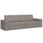 vidaXL Κρεβάτι καναπές Taupe 245 x 78 x 77 εκ. ύφασμα