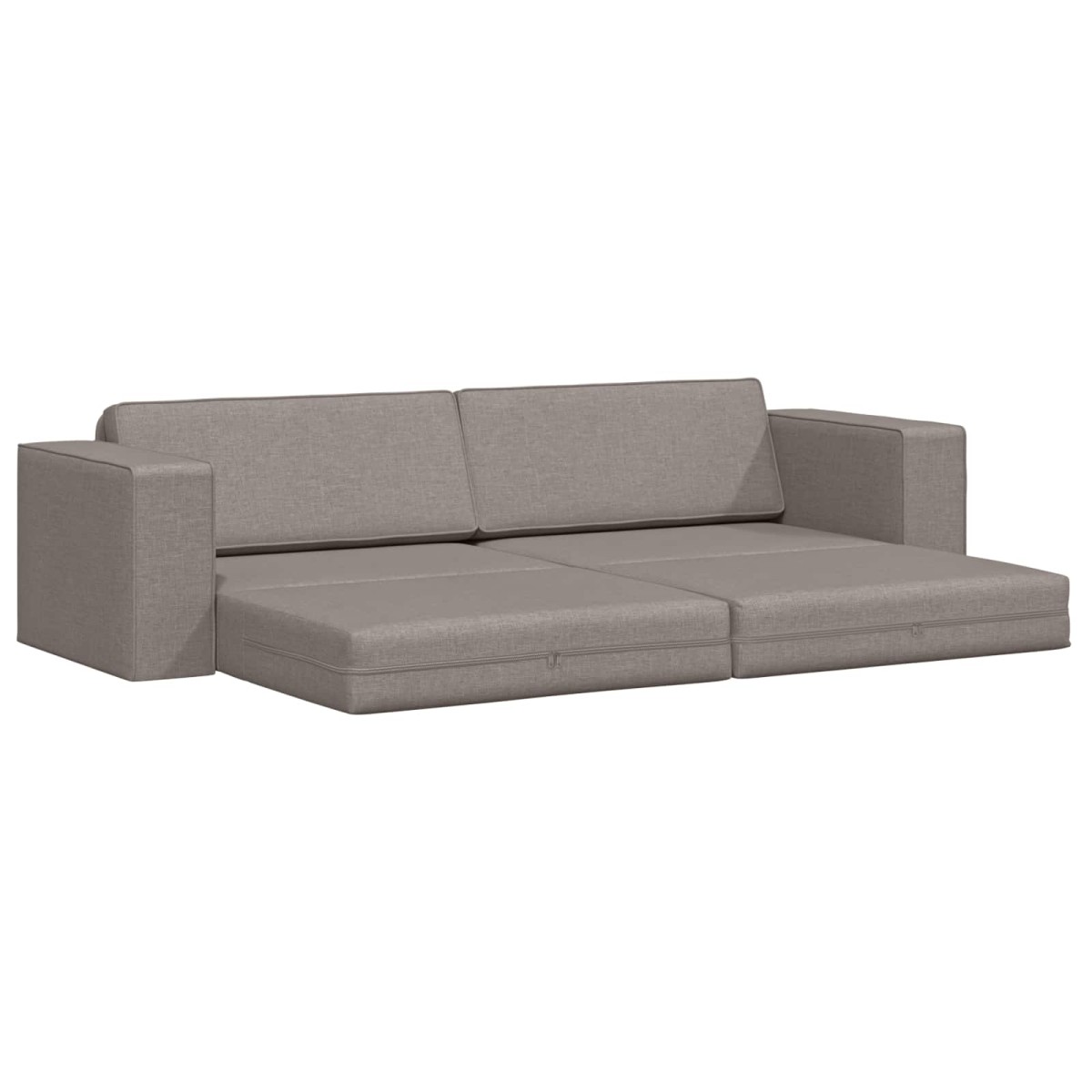 vidaXL Κρεβάτι καναπές Taupe 245 x 78 x 77 εκ. ύφασμα