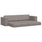 vidaXL Κρεβάτι καναπές Taupe 245 x 78 x 77 εκ. ύφασμα