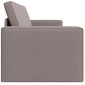 vidaXL Κρεβάτι καναπές Taupe 245 x 78 x 77 εκ. ύφασμα