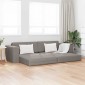 vidaXL Κρεβάτι καναπές Taupe 245 x 78 x 77 εκ. ύφασμα