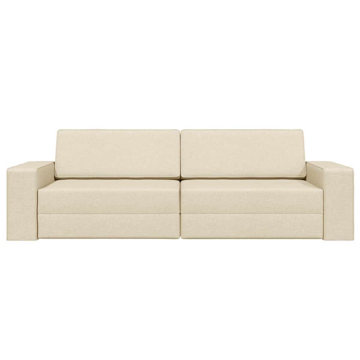 vidaXL Κρεβάτι καναπές Κρεμ 245 x 78 x 77 εκ. ύφασμα
