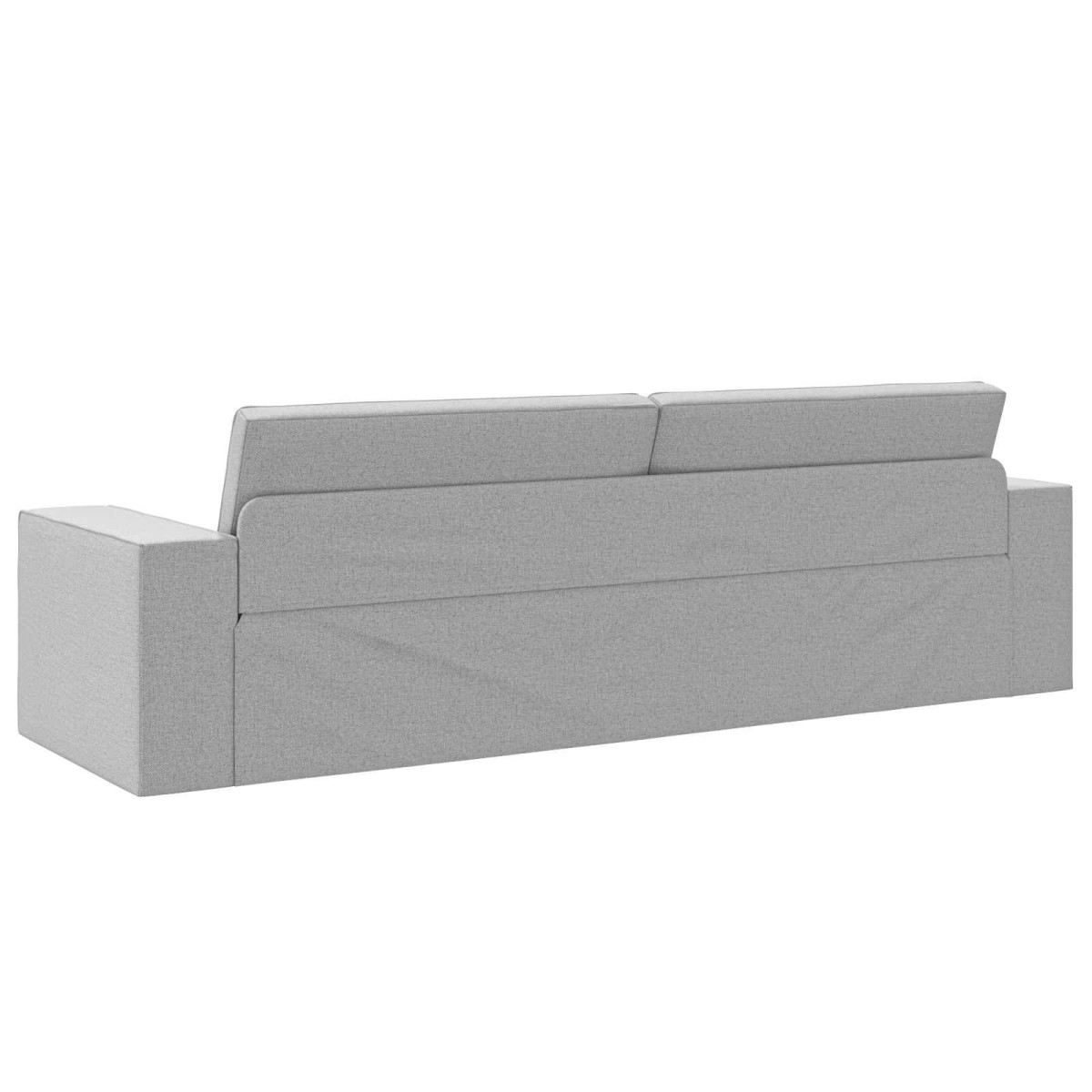 vidaXL Κρεβάτι καναπές Σκίουρος Γκρί 245 x 78 x 77 εκ. ύφασμα