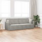 vidaXL Καναπές-κρεβάτι δαπέδου Ανοιχτό γκρι 213 x 70 x 77 εκ Βελούδο