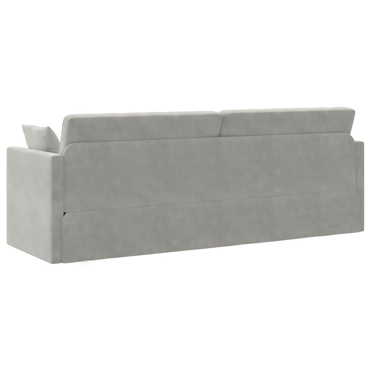 vidaXL Καναπές-κρεβάτι δαπέδου Ανοιχτό γκρι 213 x 70 x 77 εκ Βελούδο