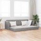 vidaXL Καναπές-κρεβάτι δαπέδου Ανοιχτό γκρι 213 x 70 x 77 εκ Βελούδο