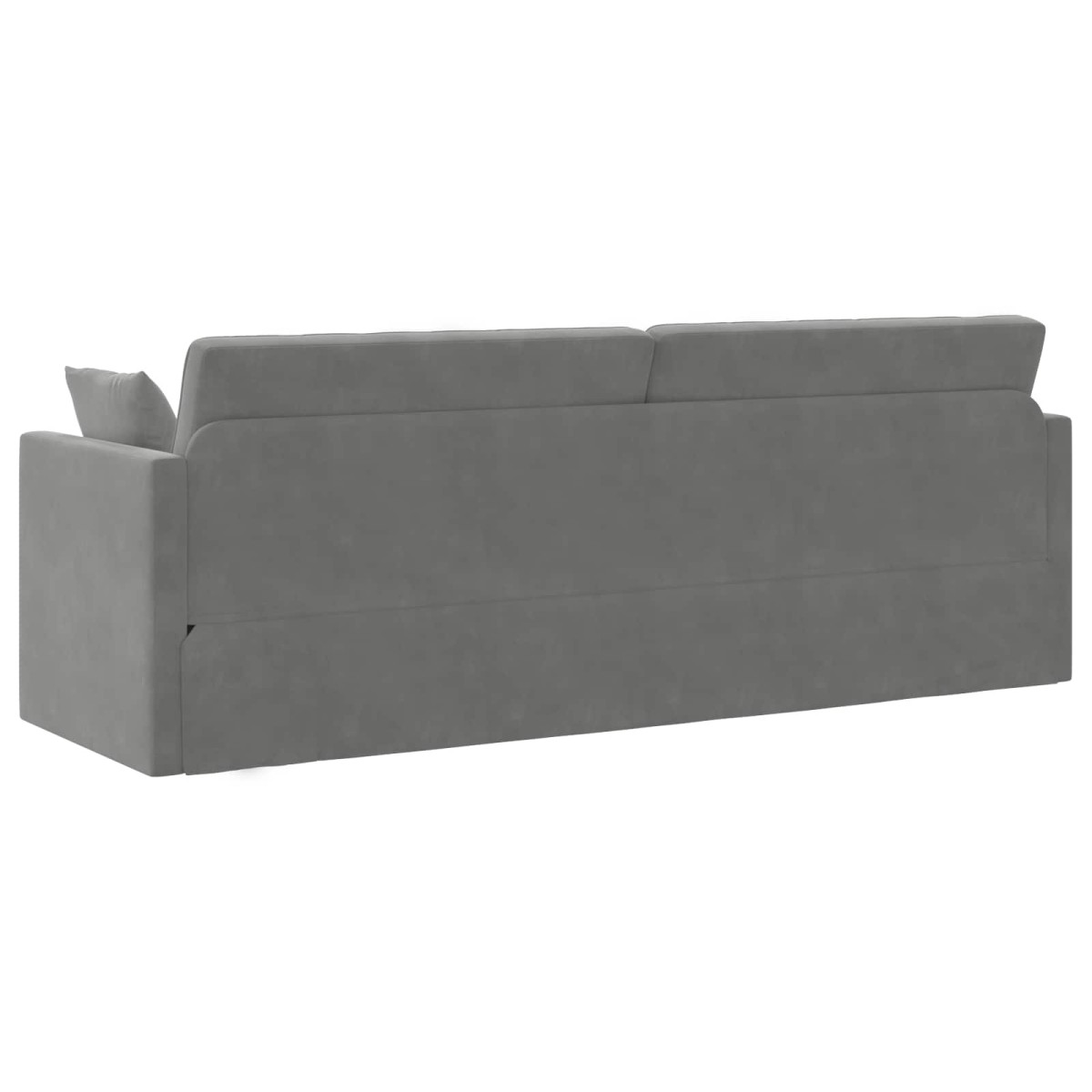 vidaXL Καναπές-κρεβάτι δαπέδου Σκούρο Γκρι 213 x 70 x 77 εκ Βελούδο