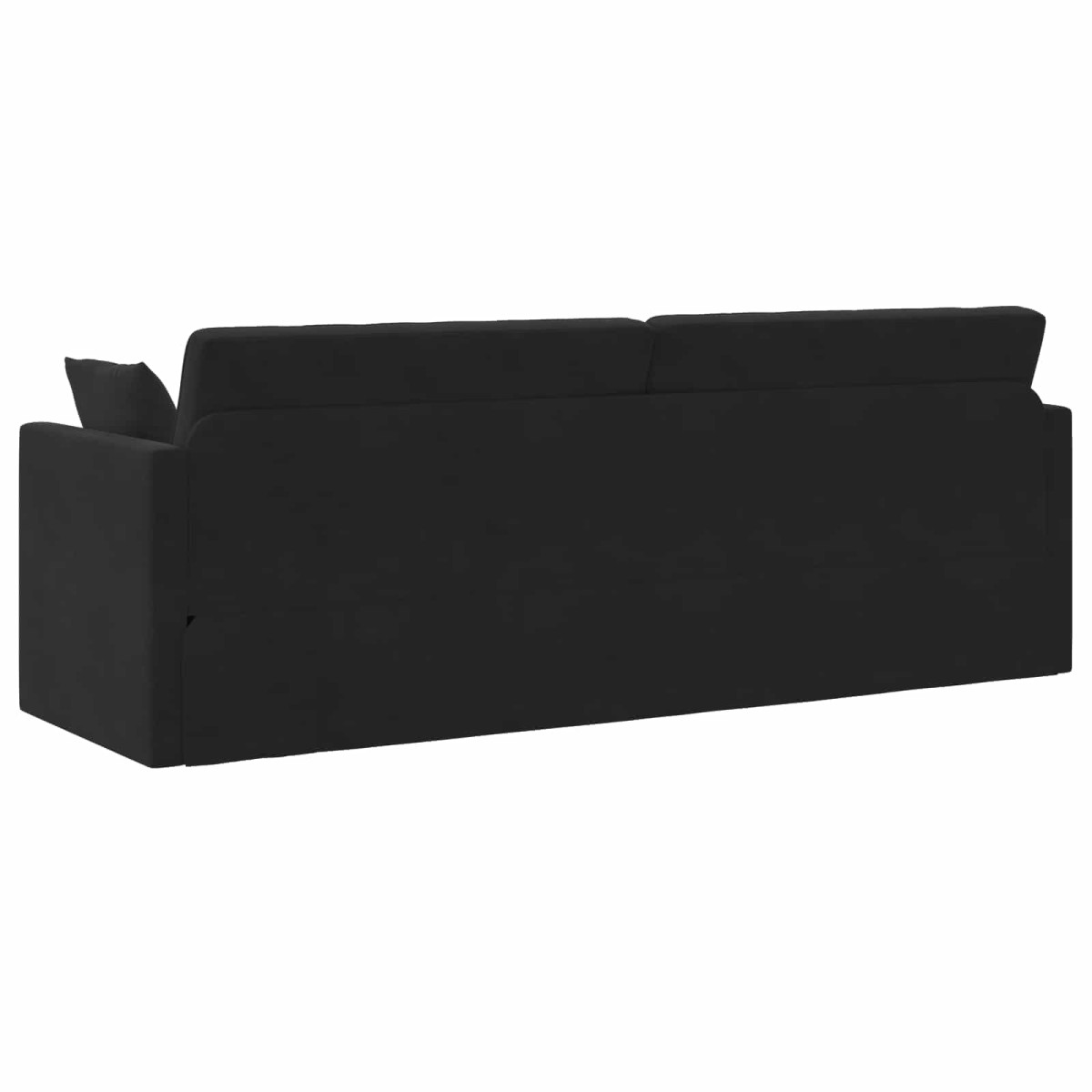 vidaXL Καναπές-κρεβάτι δαπέδου Μαύρο 213 x 70 x 77 εκ Βελούδο
