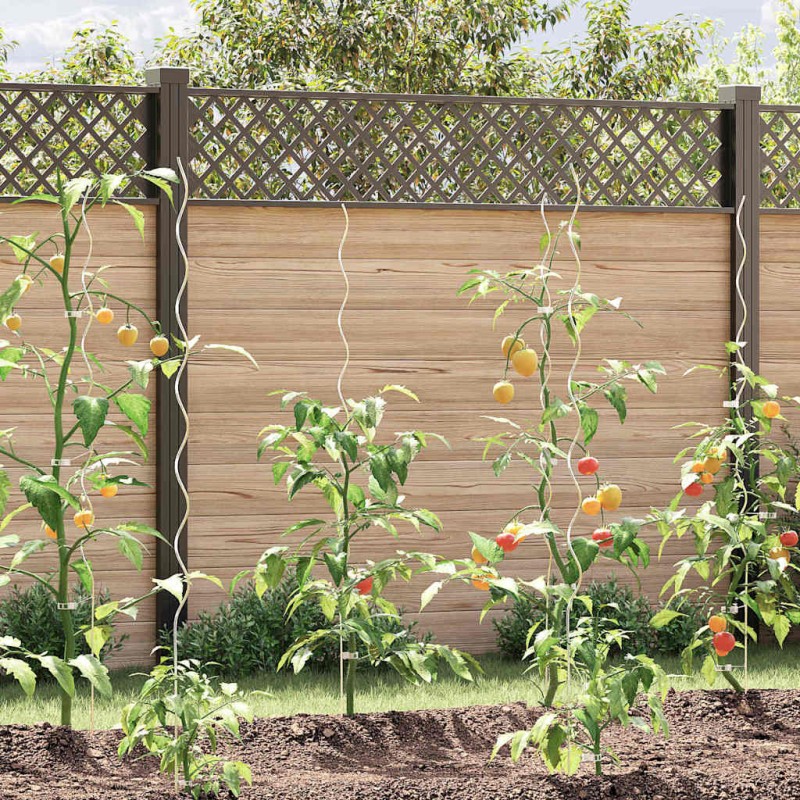 vidaXL Στήριξη φυτού 5 τμχ. Ασημί 150 x 0,6 x 0,6 εκ Ατσάλι