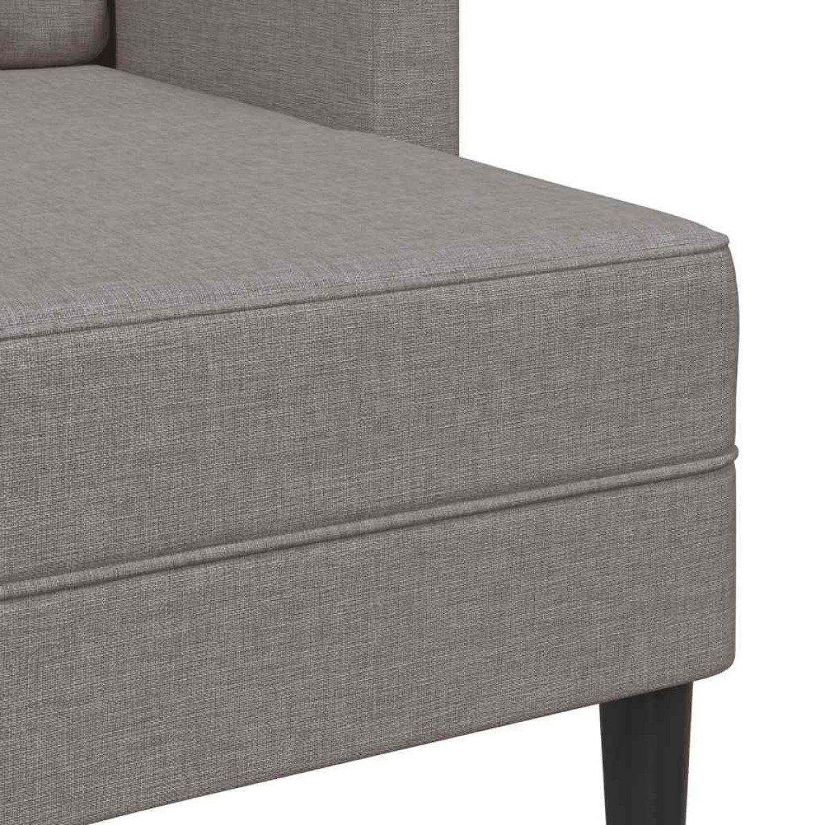 vidaXL 2θέσιος καναπές με καναπέ σε σχήμα L Taupe 125 εκ. ύφασμα