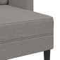 vidaXL 2θέσιος καναπές με καναπέ σε σχήμα L Taupe 125 εκ. ύφασμα