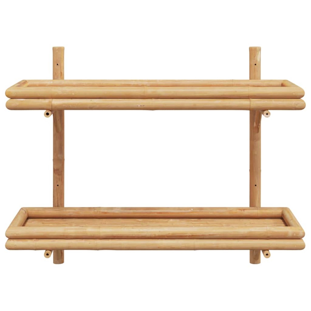 vidaXL Ράφι Τοίχου Επιτοίχιο Καφέ 75 x 26 x 60 εκ. Μπαμπού