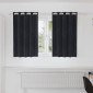 vidaXL Κουρτίνες συσκότισης 2 τμχ. Μαύρο 140 x 140 cm Βελούδο