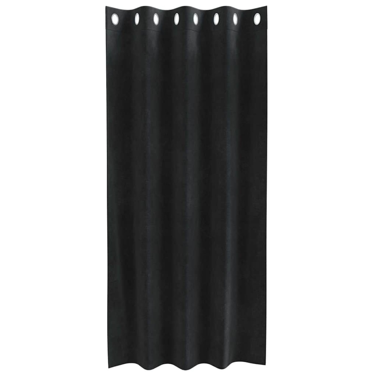 vidaXL Κουρτίνες συσκότισης 2 τμχ. Μαύρο 140 x 175 cm Βελούδο