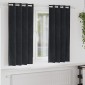 vidaXL Κουρτίνες συσκότισης 2 τμχ. Μαύρο 140 x 175 cm Βελούδο