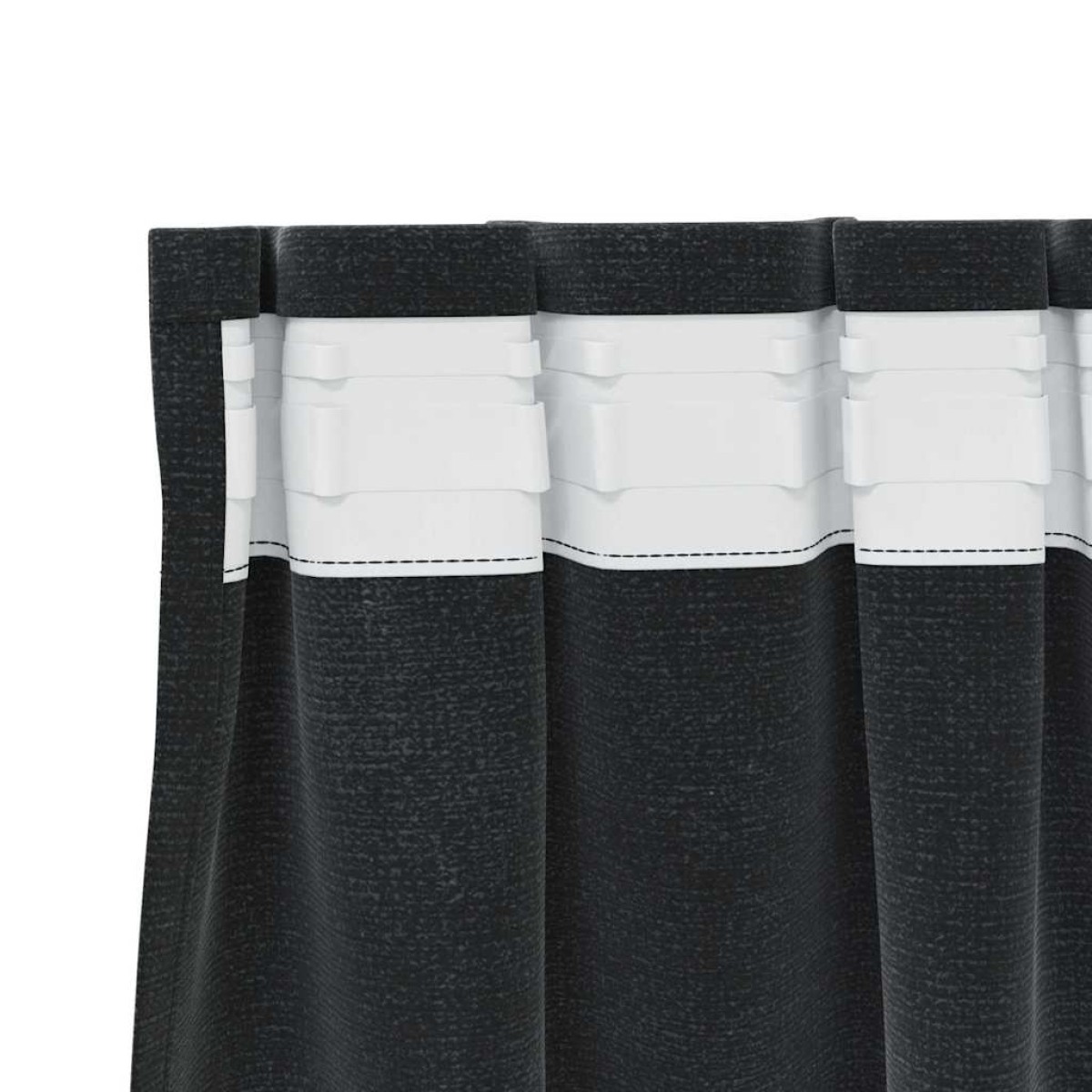 vidaXL Κουρτίνες συσκότισης 2 τμχ. Μαύρο 140 x 140 cm Βελούδο