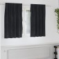 vidaXL Κουρτίνες συσκότισης 2 τμχ. Μαύρο 140 x 140 cm Βελούδο