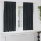 vidaXL Κουρτίνες συσκότισης 2 τμχ. Μαύρο 140 x 175 cm Βελούδο