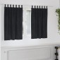 vidaXL Κουρτίνες συσκότισης 2 τμχ. Μαύρο 140 x 140 cm Βελούδο