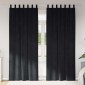 vidaXL Κουρτίνες συσκότισης 2 τμχ. Μαύρο 140 x 260 cm Βελούδο