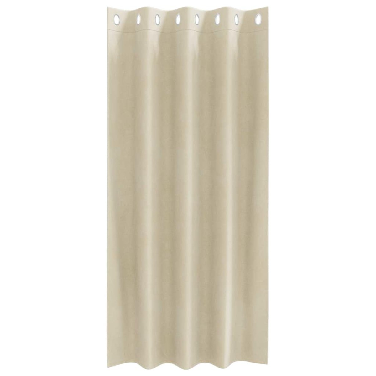 vidaXL Κουρτίνες συσκότισης 2 τμχ. Κρεμ 140 x 175 cm Βελούδο