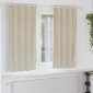 vidaXL Κουρτίνες συσκότισης 2 τμχ. Κρεμ 140 x 175 cm Βελούδο