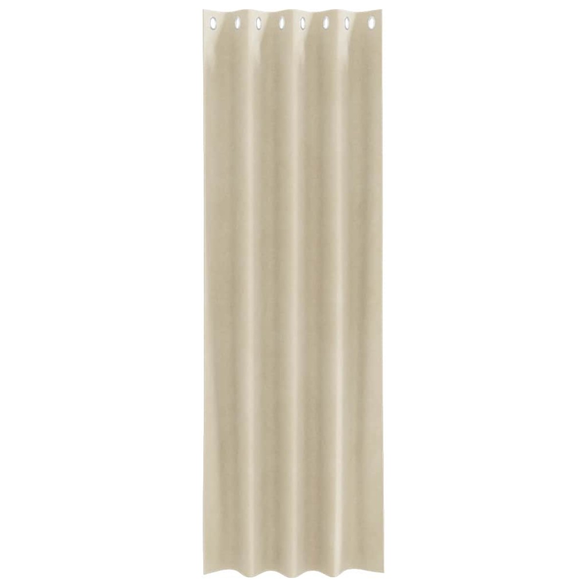 vidaXL Κουρτίνες συσκότισης 2 τμχ. Κρεμ 140 x 225 cm Βελούδο